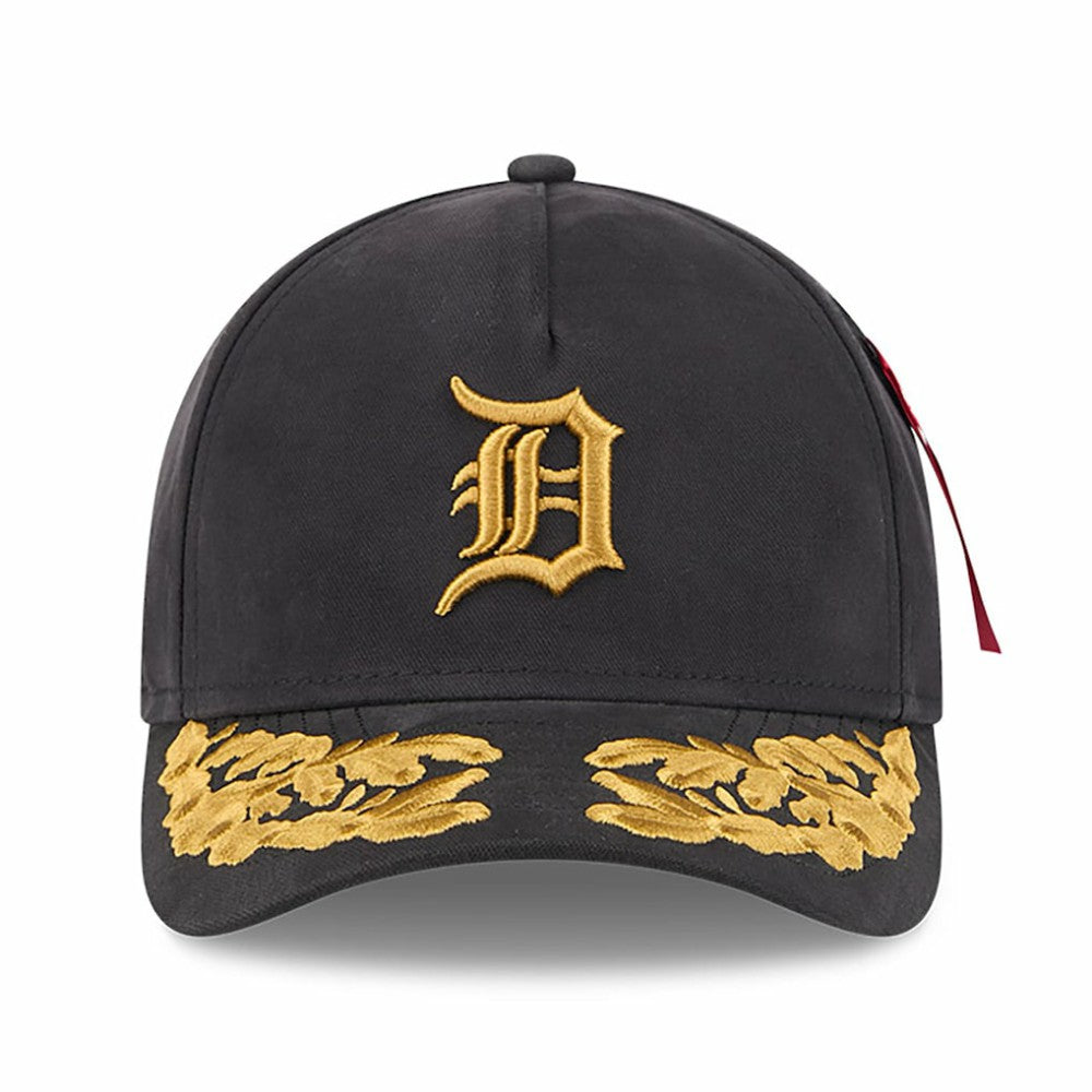 Detroit Tigers New Era x Alpha Industries A-Frame 9FORTY Adjustable Hat - Black - New Era Lifestyle
