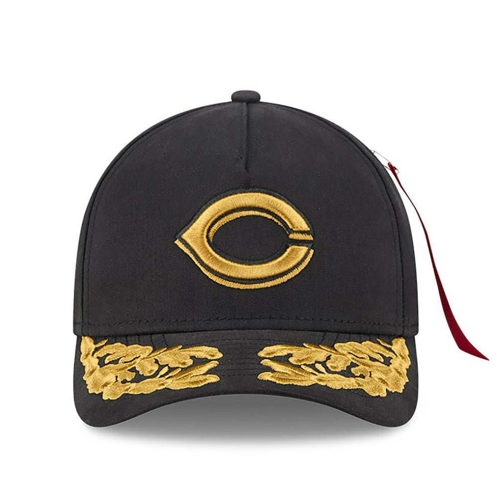 Cincinnati Reds New Era x Alpha Industries A-Frame 9FORTY Adjustable Hat - Black - New Era on Sale