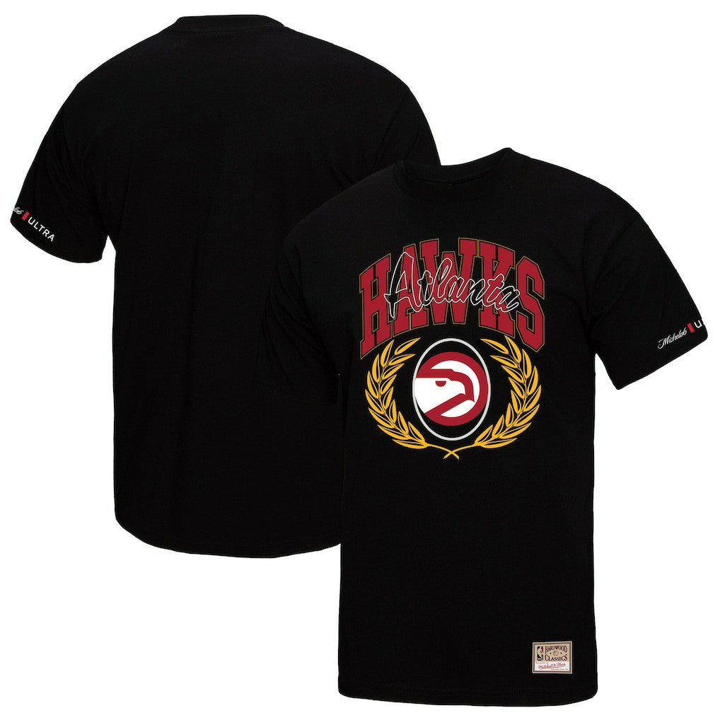 Atlanta Hawks NBA x Michelob Ultra Rewind II T-Shirt Black | Mitchell & Ness US