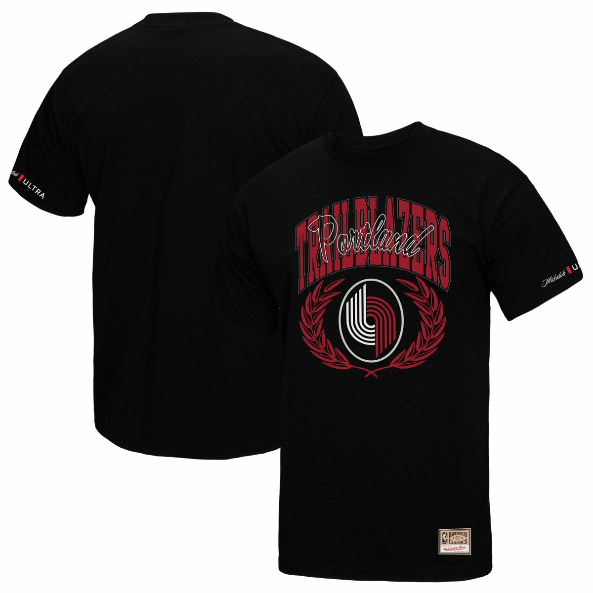 Portland Trail Blazers NBA x Michelob Ultra Rewind II T-Shirt Black | Mitchell & Ness Lifestyle