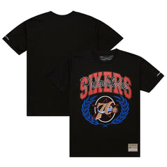Philadelphia 76ers NBA x Michelob Ultra Rewind II T-Shirt Black | Mitchell & Ness US