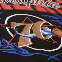 Philadelphia 76ers NBA x Michelob Ultra Rewind II T-Shirt Black | Mitchell & Ness US