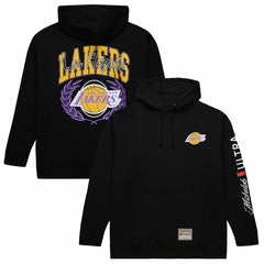 Los Angeles Lakers NBA x Michelob Ultra Swish & Sip Pullover Hoodie Black | Mitchell & Ness Lifestyle