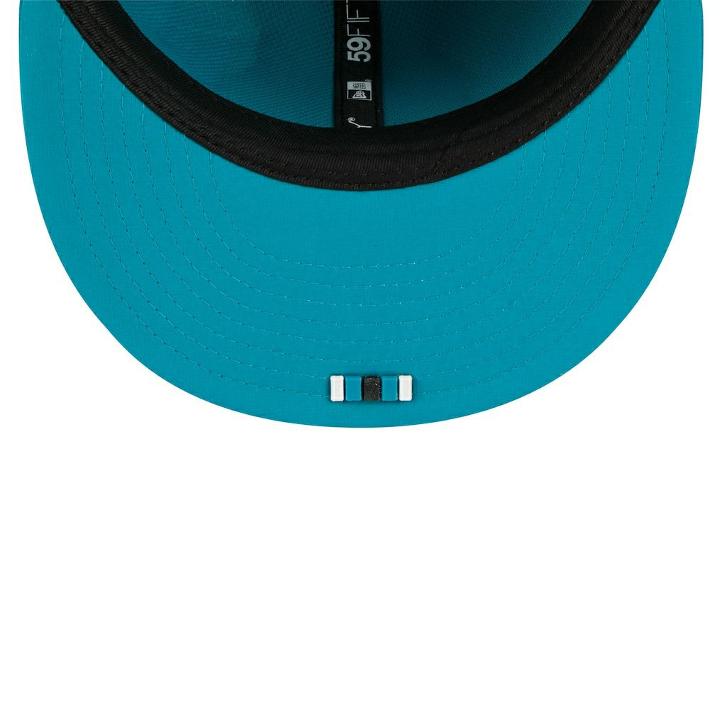 Jacksonville Jaguars New Era 2025 Sideline 59FIFTY Fitted Hat Teal