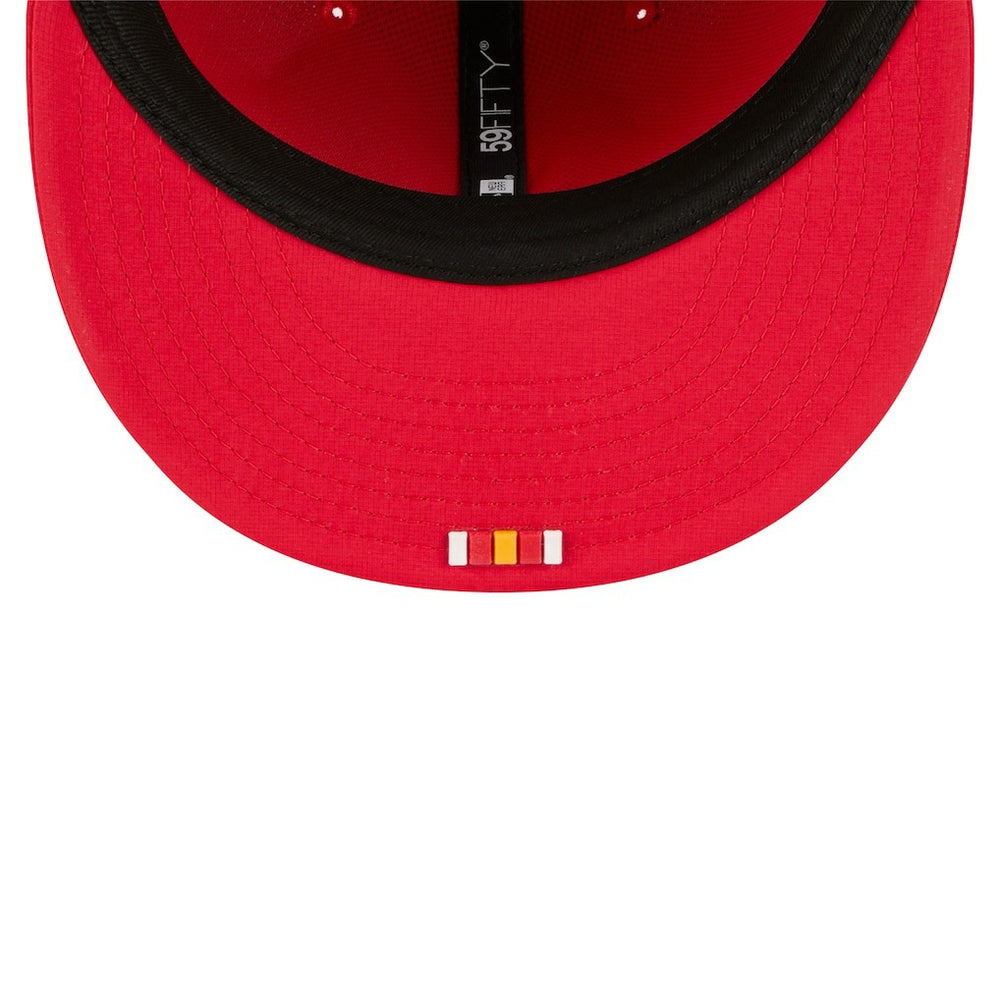 Kansas City Chiefs New Era 2025 Sideline 59FIFTY Fitted Hat Red