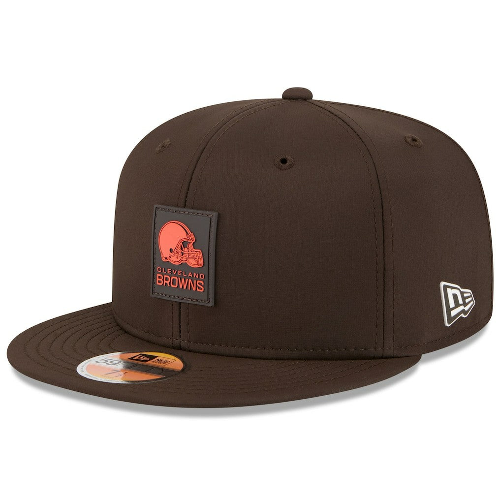 Cleveland Browns New Era 2025 Sideline 59FIFTY Fitted Hat Brown