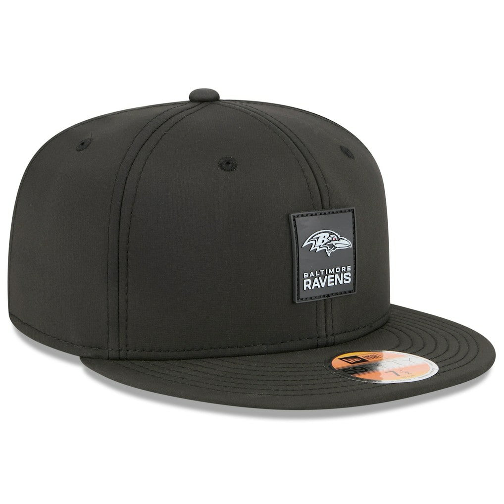 Baltimore Ravens New Era 2025 Sideline 59FIFTY Fitted Hat Black