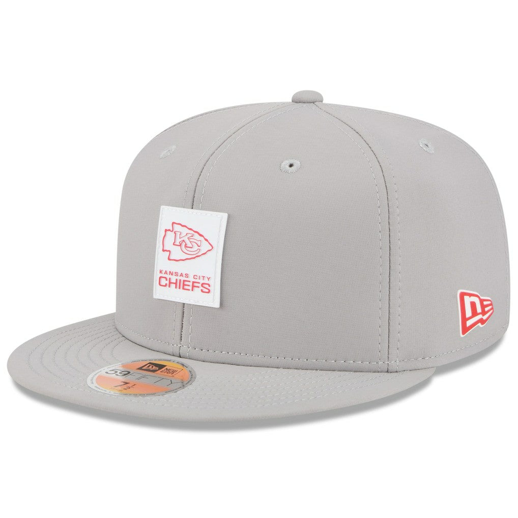 Kansas City Chiefs New Era 2025 Sideline 59FIFTY Fitted Hat Gray