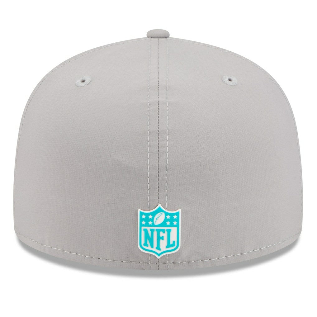 Miami Dolphins New Era 2025 Sideline 59FIFTY Fitted Hat Gray