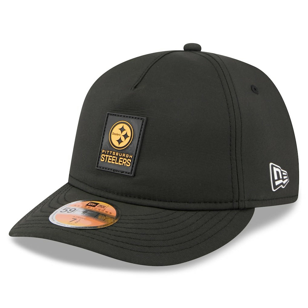 Pittsburgh Steelers New Era 2025 Sideline Retro Crown 59FIFTY Fitted Hat Black