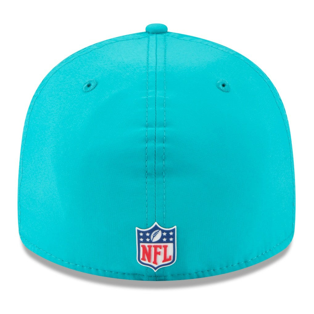 Miami Dolphins New Era 2025 Sideline Retro Crown 59FIFTY Fitted Hat Aqua