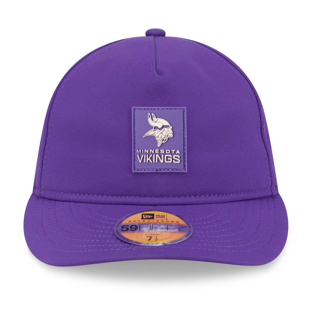 Minnesota Vikings New Era 2025 Sideline Retro Crown 59FIFTY Fitted Hat Purple