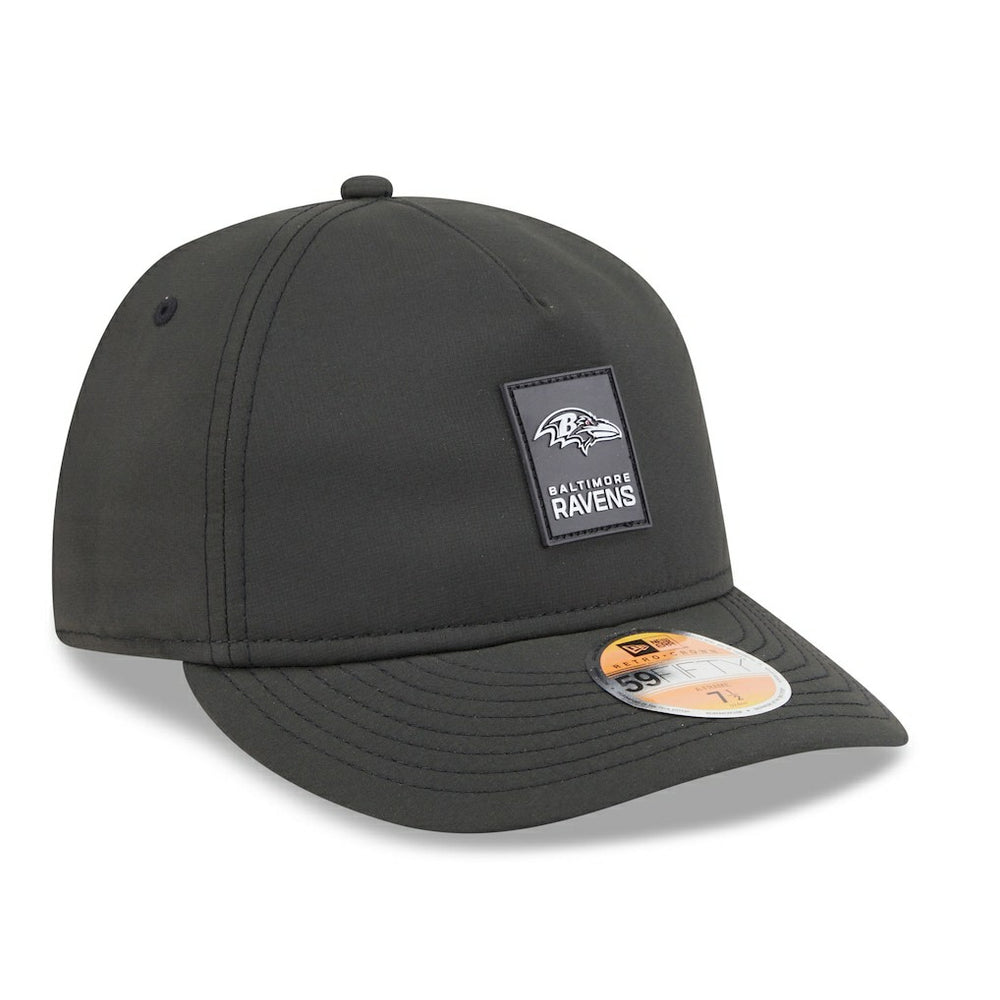 Baltimore Ravens New Era 2025 Sideline Retro Crown 59FIFTY Fitted Hat Black