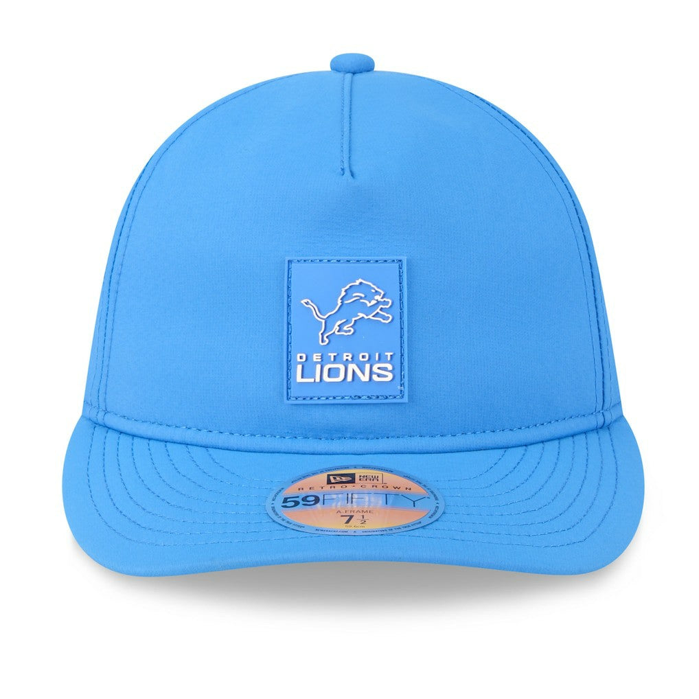 Detroit Lions New Era 2025 Sideline Retro Crown 59FIFTY Fitted Hat Blue