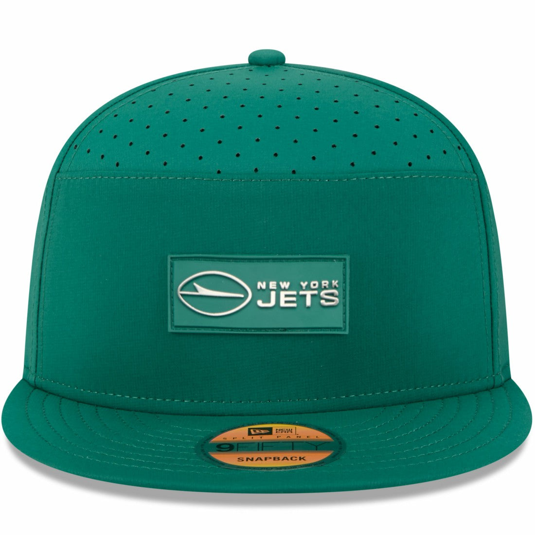 New York Jets New Era 2025 Sideline Split Panel 9FIFTY Snapback Hat Green