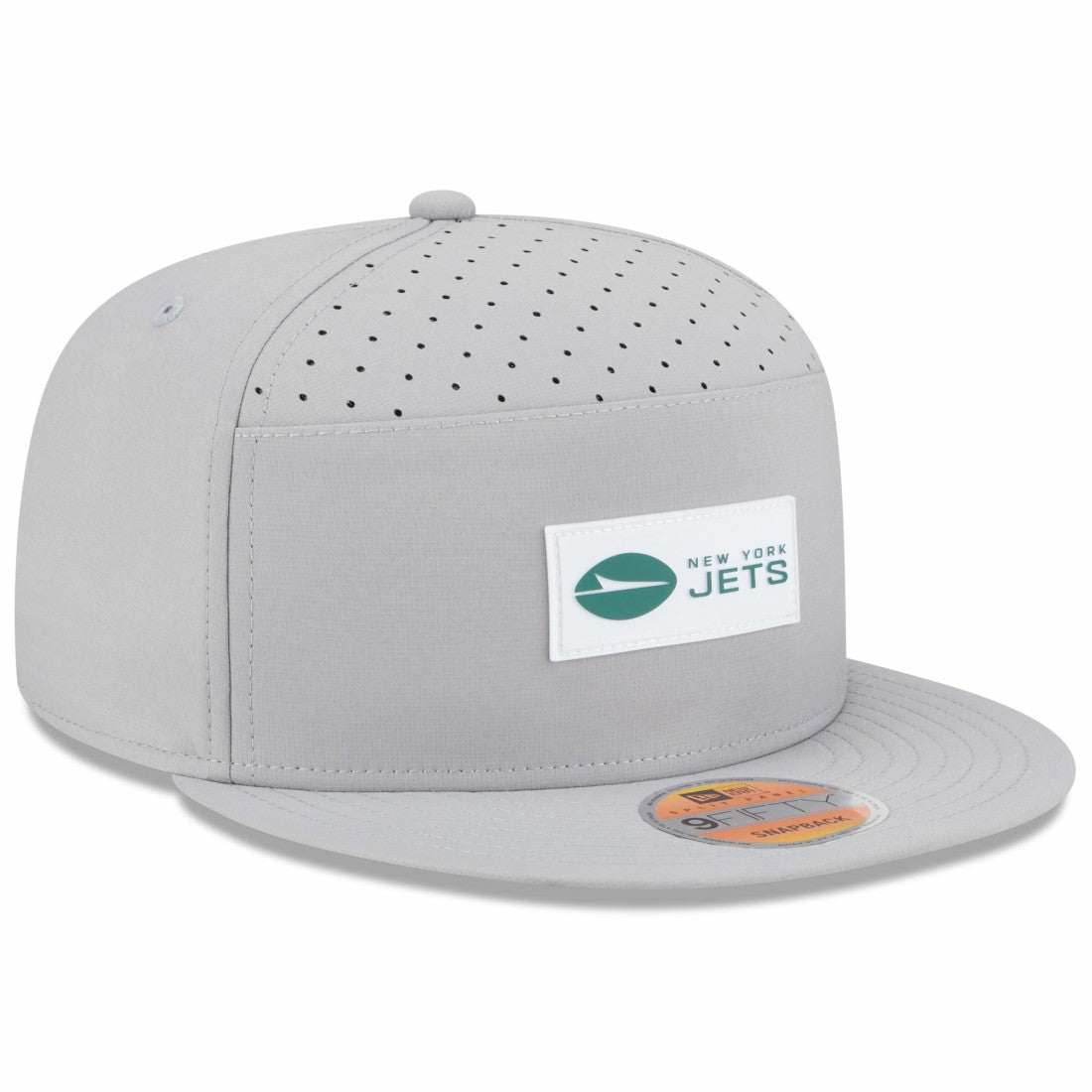 New York Jets New Era 2025 Sideline Split Panel 9FIFTY Snapback Hat Gray