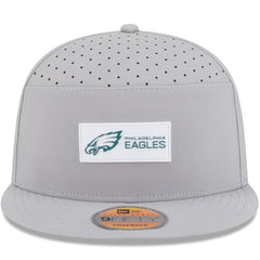 Philadelphia Eagles New Era 2025 Sideline Split Panel 9FIFTY Snapback Hat Gray