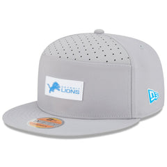 Detroit Lions New Era 2025 Sideline Split Panel 9FIFTY Snapback Hat Gray