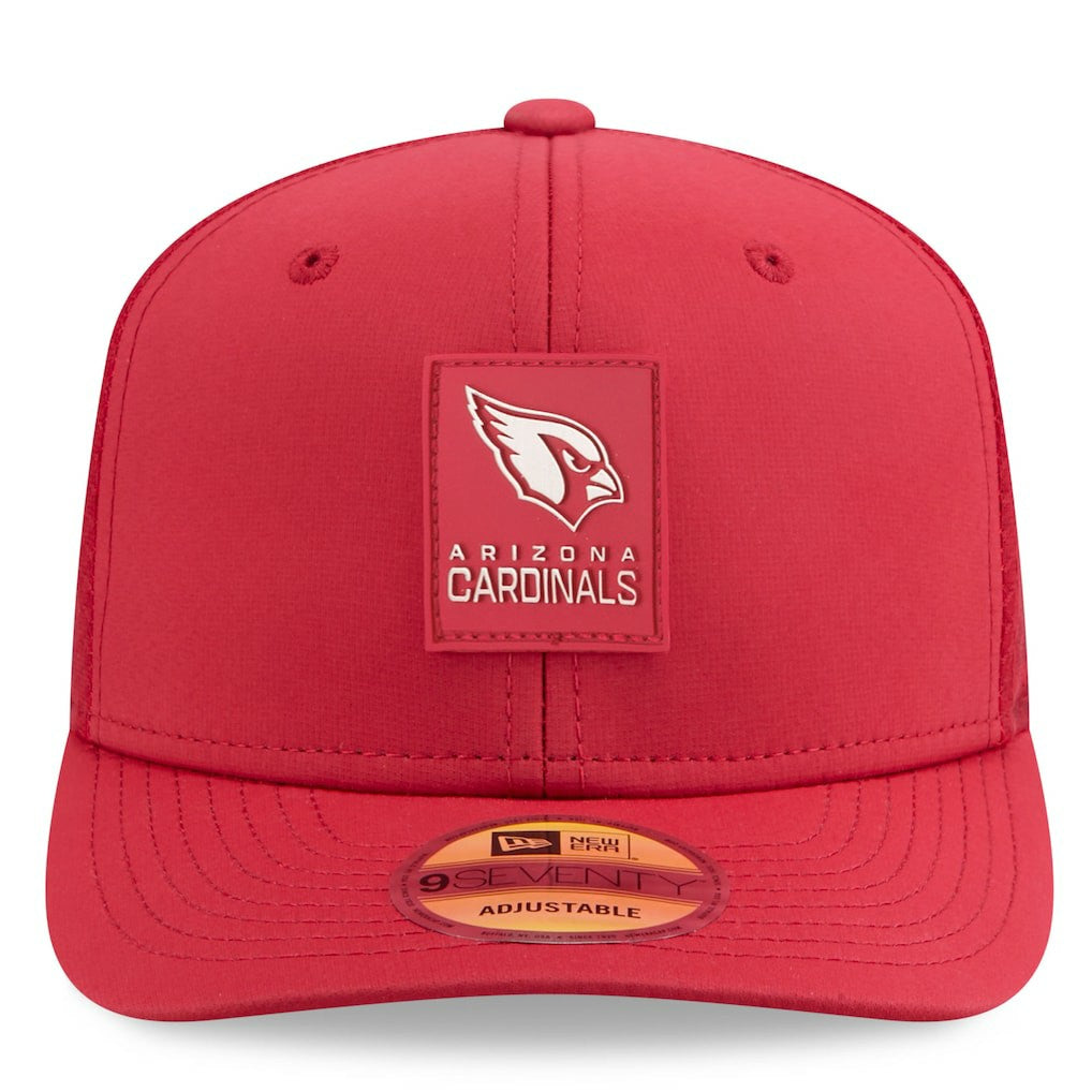 Arizona Cardinals New Era 2025 Sideline 9SEVENTY Trucker Adjustable Hat Cardinal