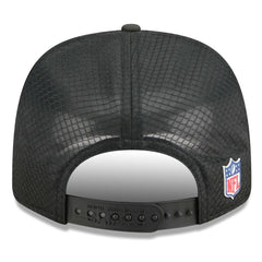 New Orleans Saints New Era 2025 Sideline 9SEVENTY Trucker Adjustable Hat Black