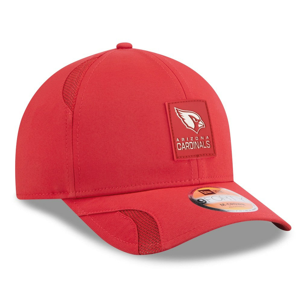 Arizona Cardinals New Era 2025 Sideline M-Crown 9FORTY Adjustable Hat Cardinal