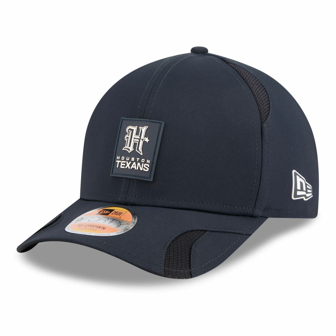 Houston Texans New Era 2025 Sideline H-Town M-Crown 9FORTY Adjustable Hat Navy