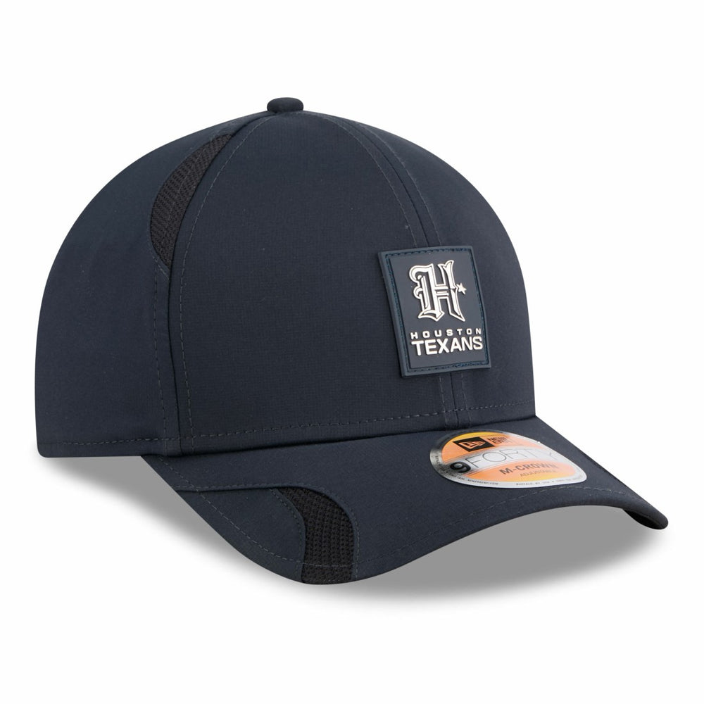 Houston Texans New Era 2025 Sideline H-Town M-Crown 9FORTY Adjustable Hat Navy