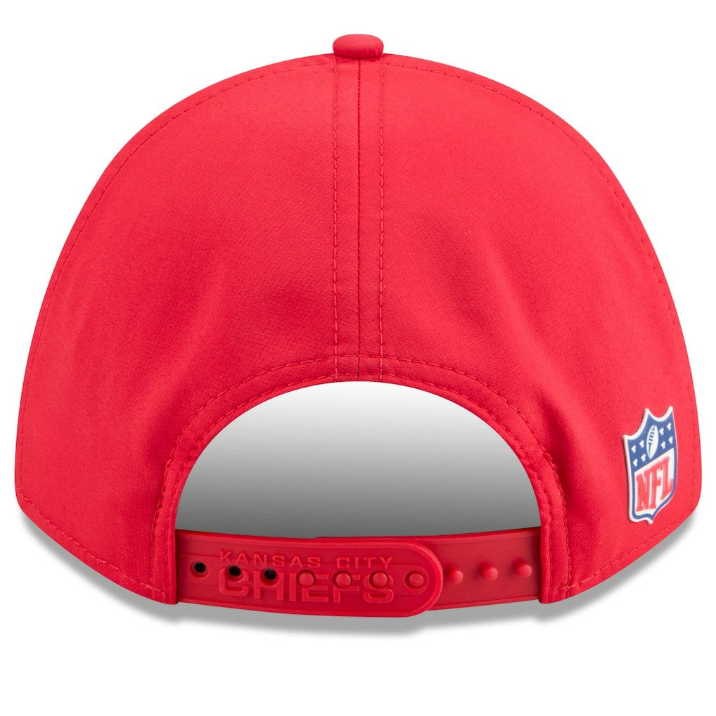 Kansas City Chiefs New Era 2025 Sideline M-Crown 9FORTY Adjustable Hat Red