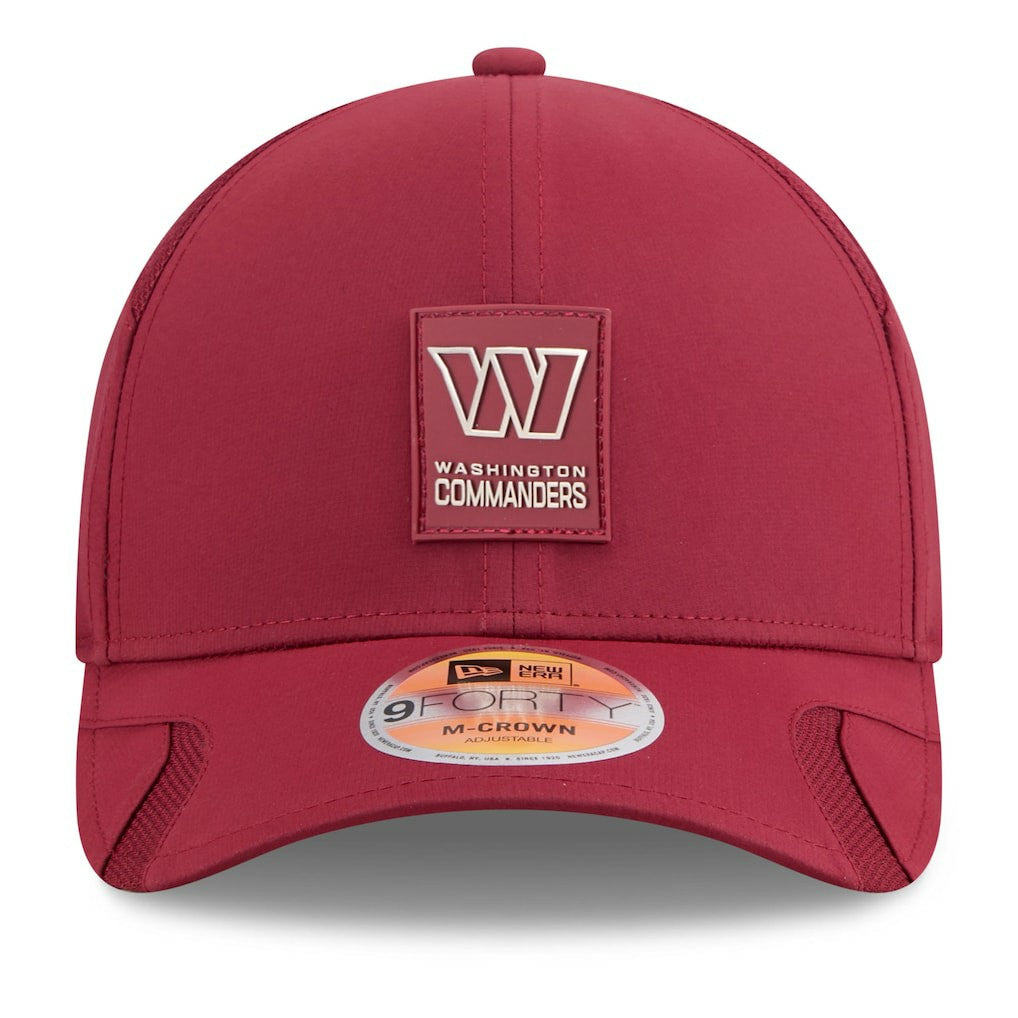 Washington Commanders New Era 2025 Sideline M-Crown 9FORTY Adjustable Hat Burgundy