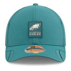 Philadelphia Eagles New Era 2025 Sideline M-Crown 9FORTY Adjustable Hat Midnight Green