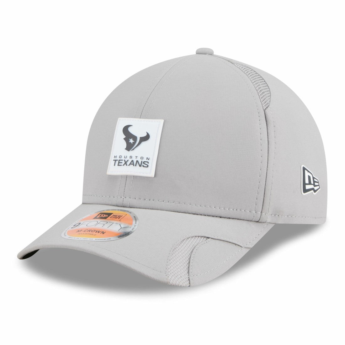 Houston Texans New Era 2025 Sideline M-Crown 9FORTY Adjustable Hat Gray