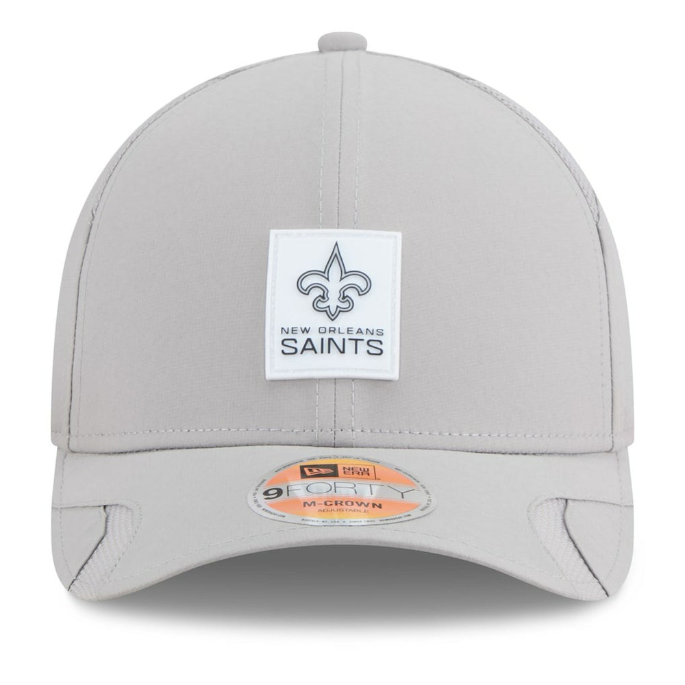 New Orleans Saints New Era 2025 Sideline M-Crown 9FORTY Adjustable Hat Gray