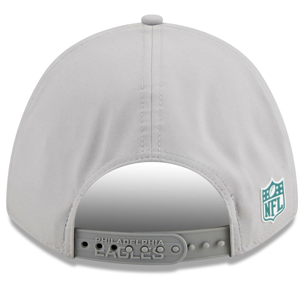 Philadelphia Eagles New Era 2025 Sideline M-Crown 9FORTY Adjustable Hat Gray