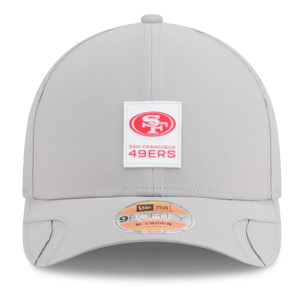 San Francisco 49ers New Era 2025 Sideline M-Crown 9FORTY Adjustable Hat Gray