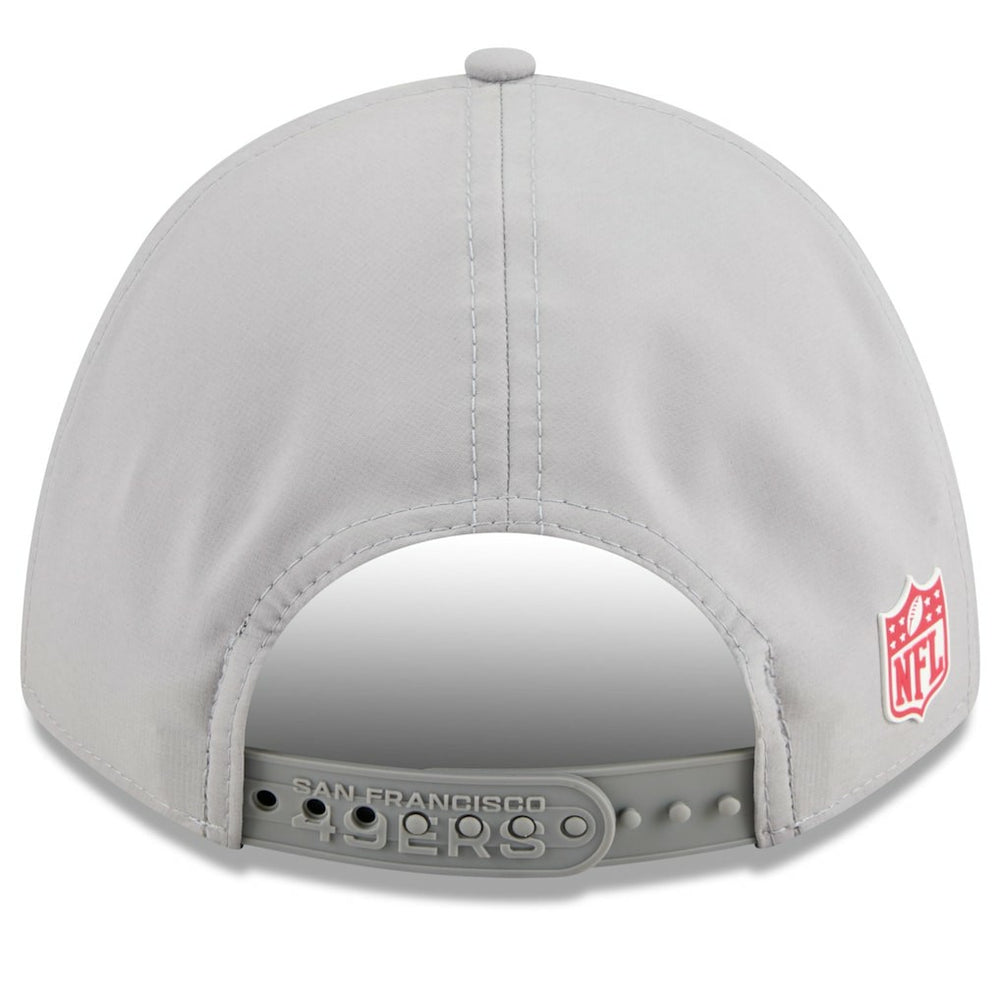 San Francisco 49ers New Era 2025 Sideline M-Crown 9FORTY Adjustable Hat Gray