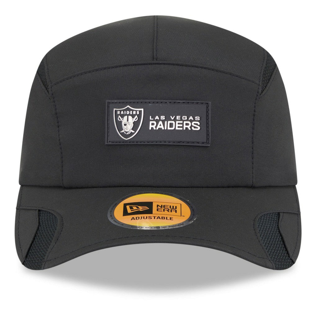 Las Vegas Raiders New Era 2025 Sideline Runner Adjustable Hat Black