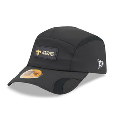 New Orleans Saints New Era 2025 Sideline Runner Adjustable Hat Black