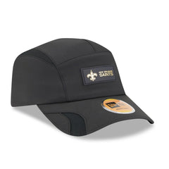 New Orleans Saints New Era 2025 Sideline Runner Adjustable Hat Black
