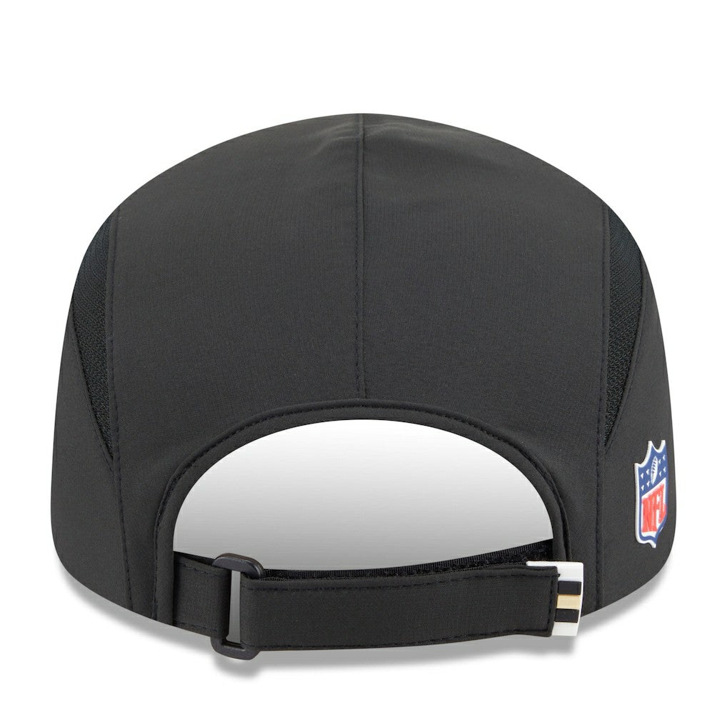 New Orleans Saints New Era 2025 Sideline Runner Adjustable Hat Black