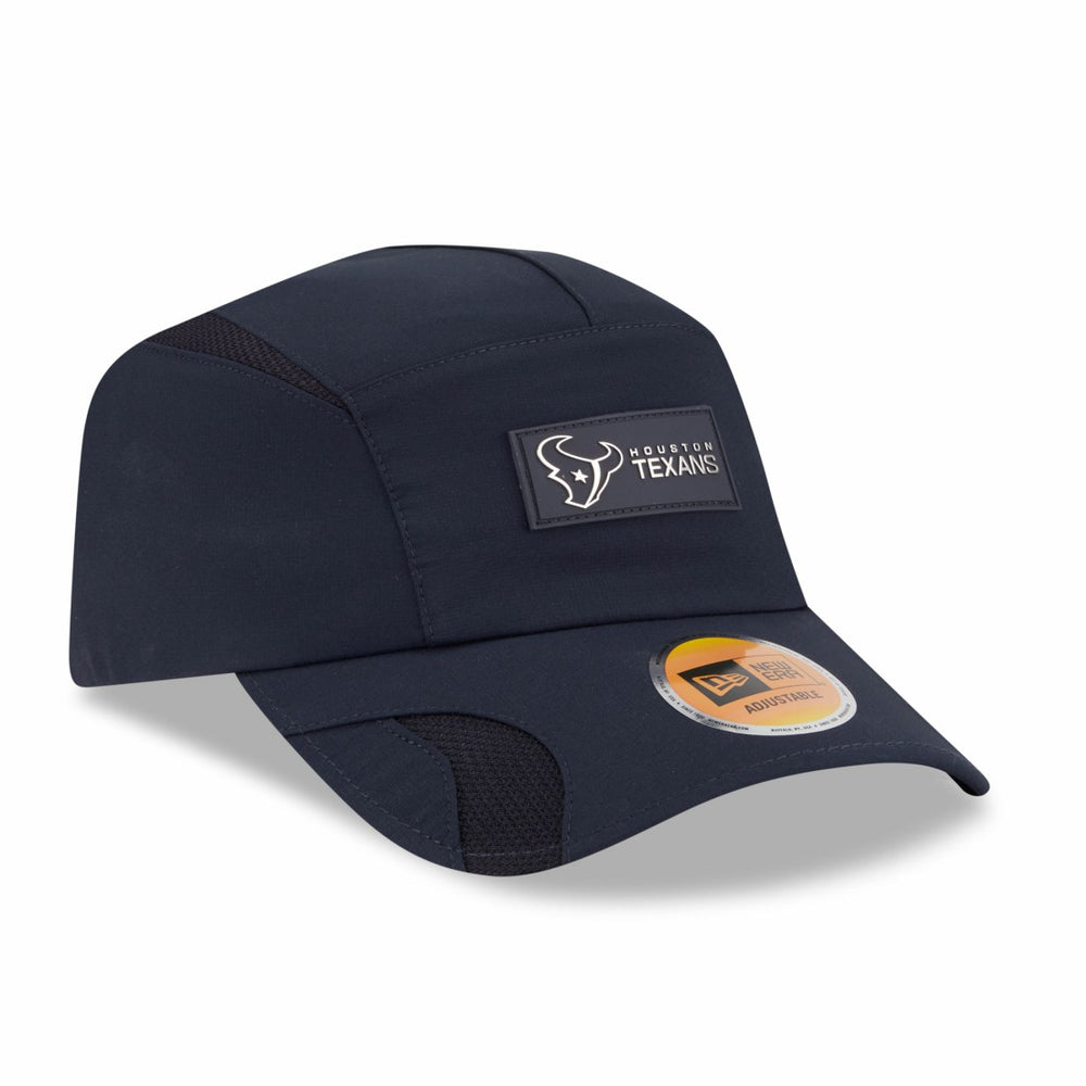 Houston Texans New Era 2025 Sideline Runner Adjustable Hat Navy
