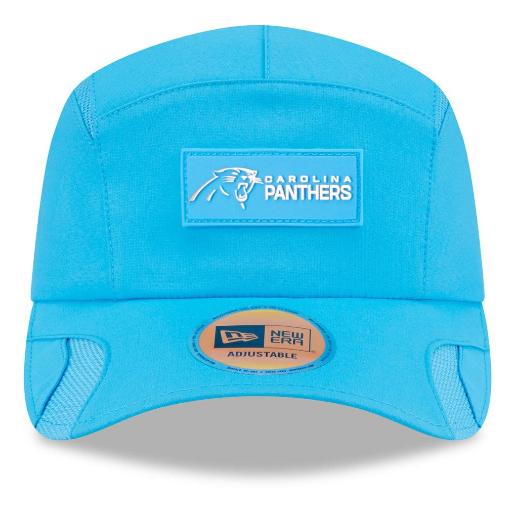 Carolina Panthers New Era 2025 Sideline Runner Adjustable Hat Blue