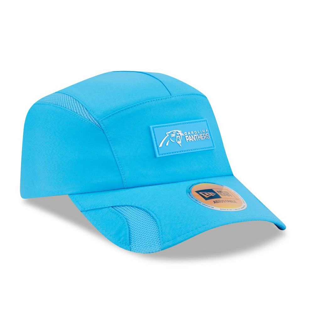 Carolina Panthers New Era 2025 Sideline Runner Adjustable Hat Blue
