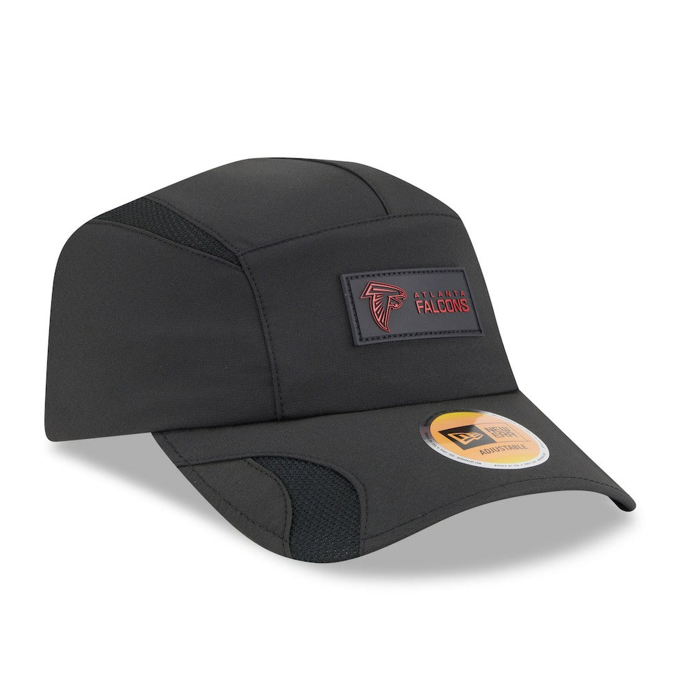 Atlanta Falcons New Era 2025 Sideline Runner Adjustable Hat Black