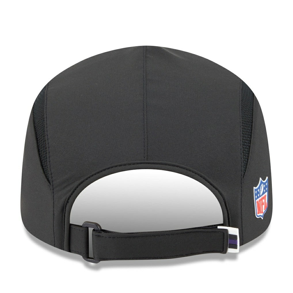 Baltimore Ravens New Era 2025 Sideline Runner Adjustable Hat Black