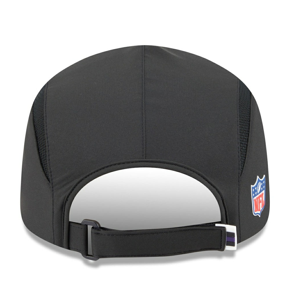 Baltimore Ravens New Era 2025 Sideline Runner Adjustable Hat Black