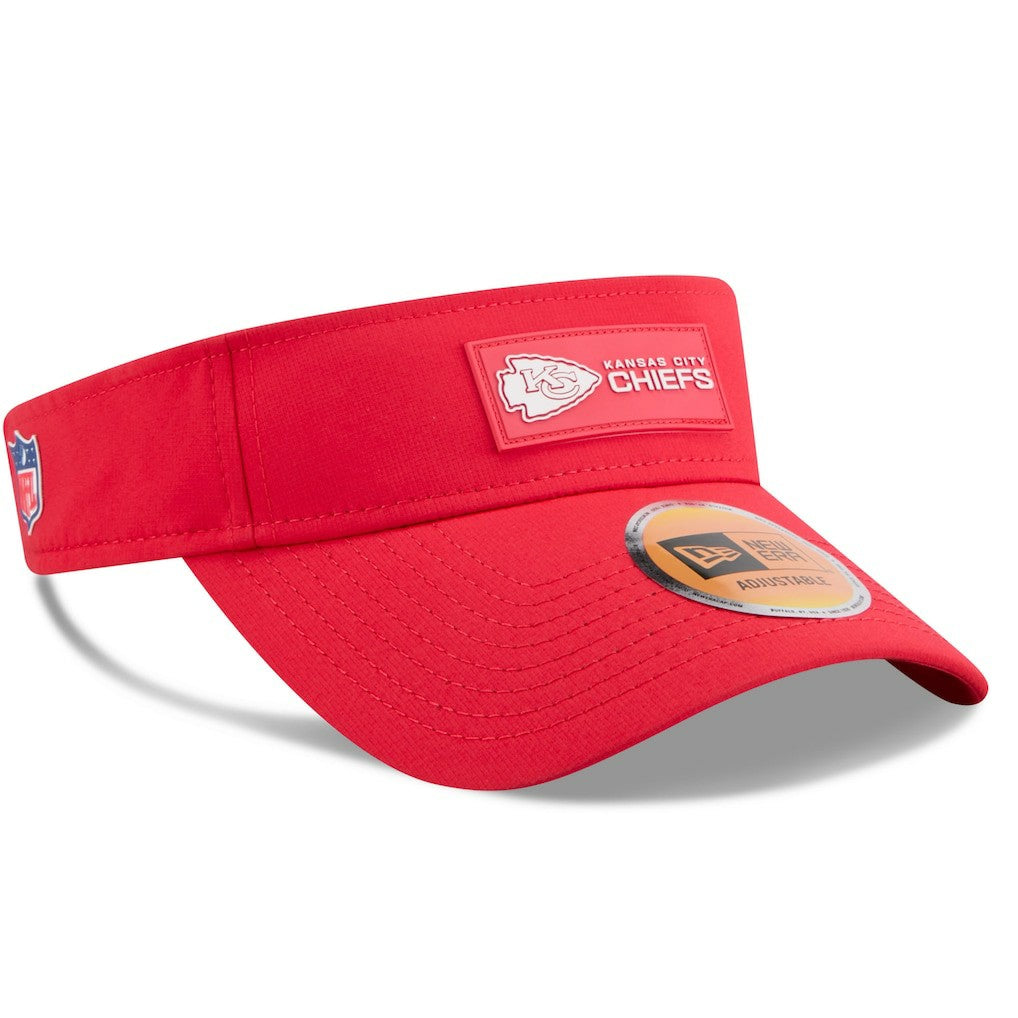 Kansas City Chiefs New Era 2025 Sideline Visor Red