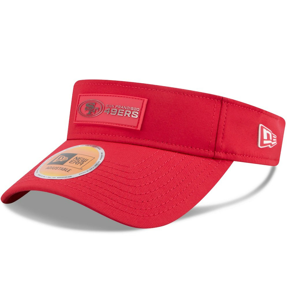 San Francisco 49ers New Era 2025 Sideline Visor Scarlet