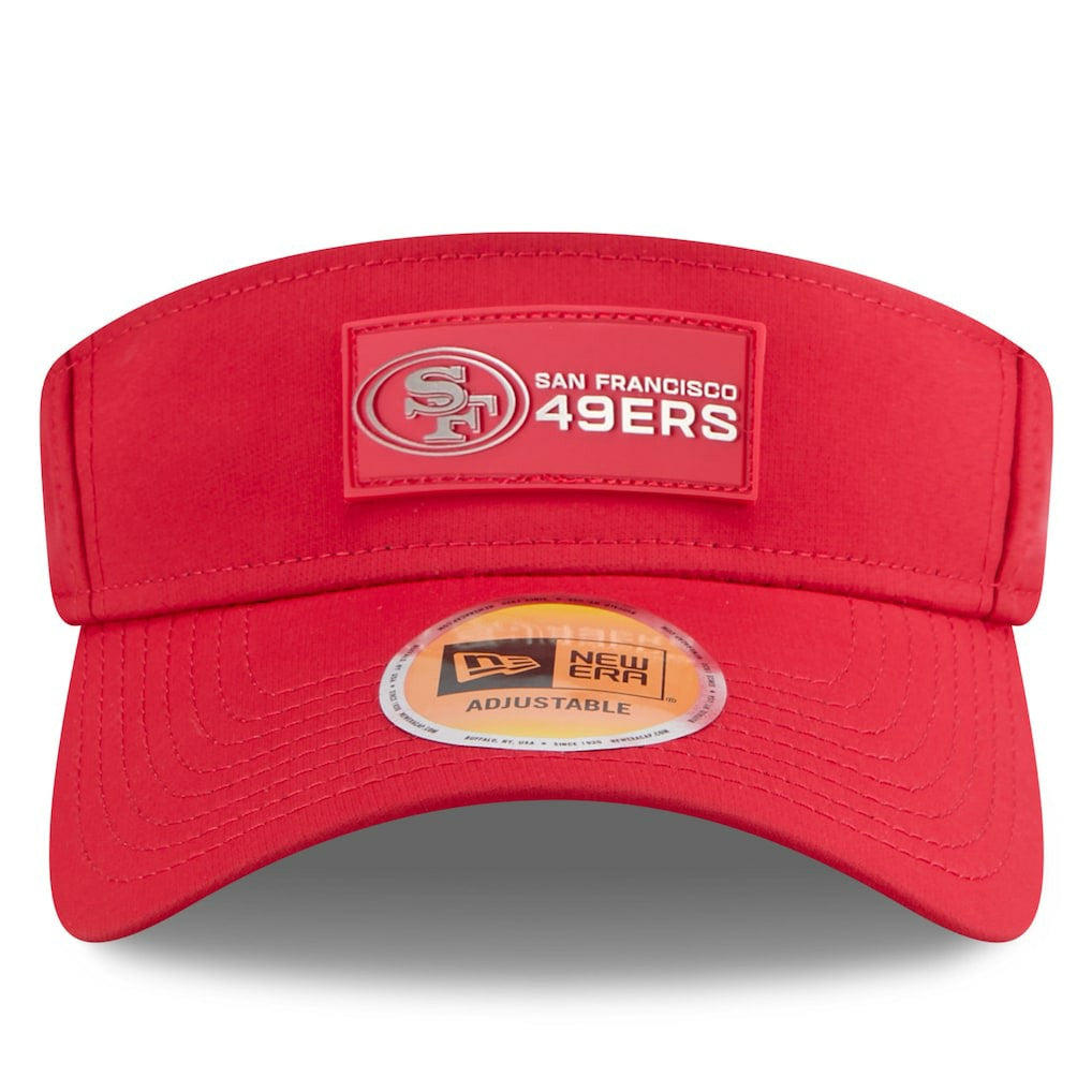 San Francisco 49ers New Era 2025 Sideline Visor Scarlet