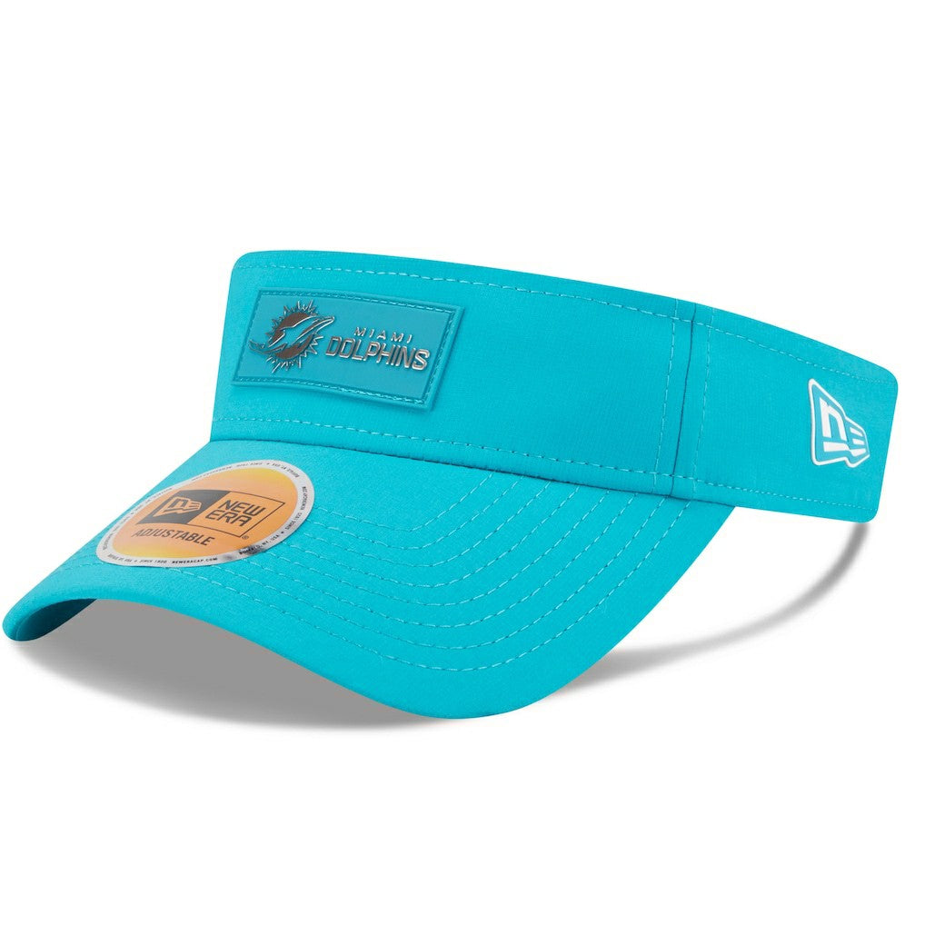 Miami Dolphins New Era 2025 Sideline Visor Aqua
