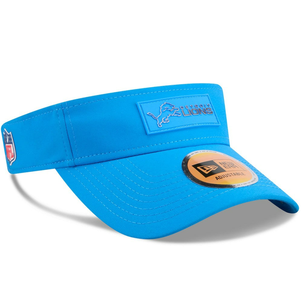 Detroit Lions New Era 2025 Sideline Visor Blue